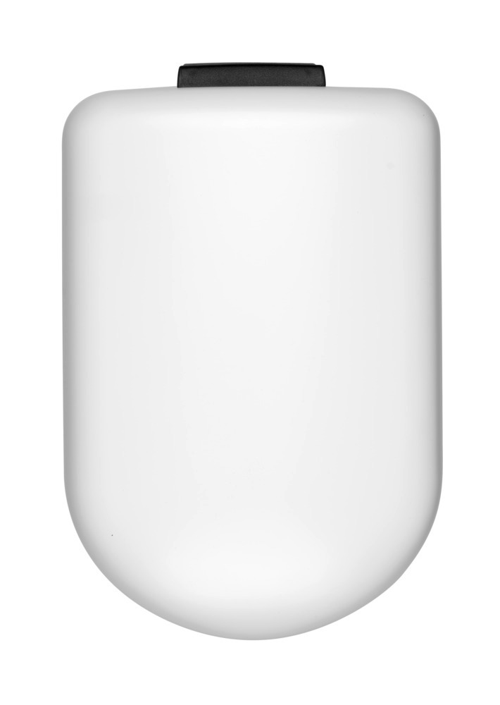 Pedaalemmer Mod. Lara 10L, wit/zwart, metaal/kunststof, 31x39x18 cm