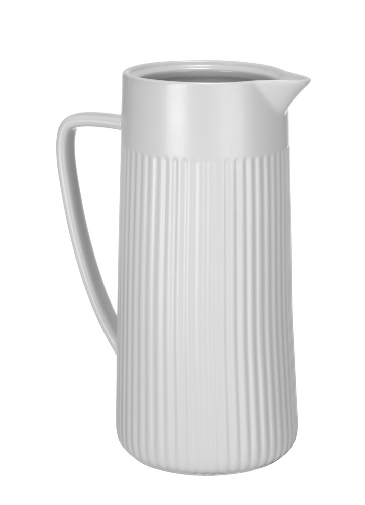 Olie & azijn dispenser Mod. Refia, wit, keramiek, 1.25L, 16.5x22x10.5 cm