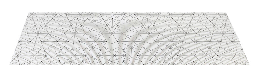 Badmat Graphic Lines, 65 x 200 cm