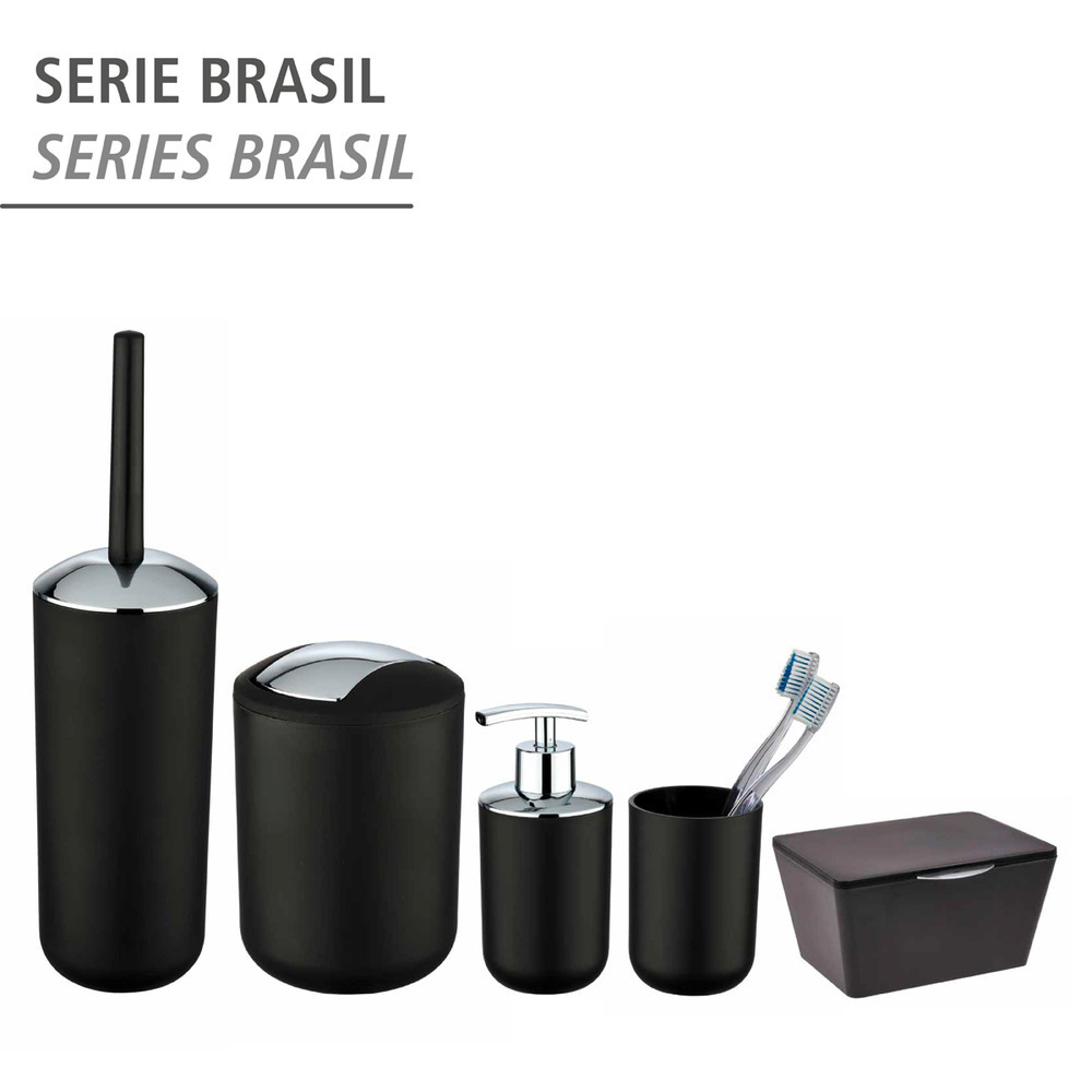 Brasil cosmetica afvalbak zwart S