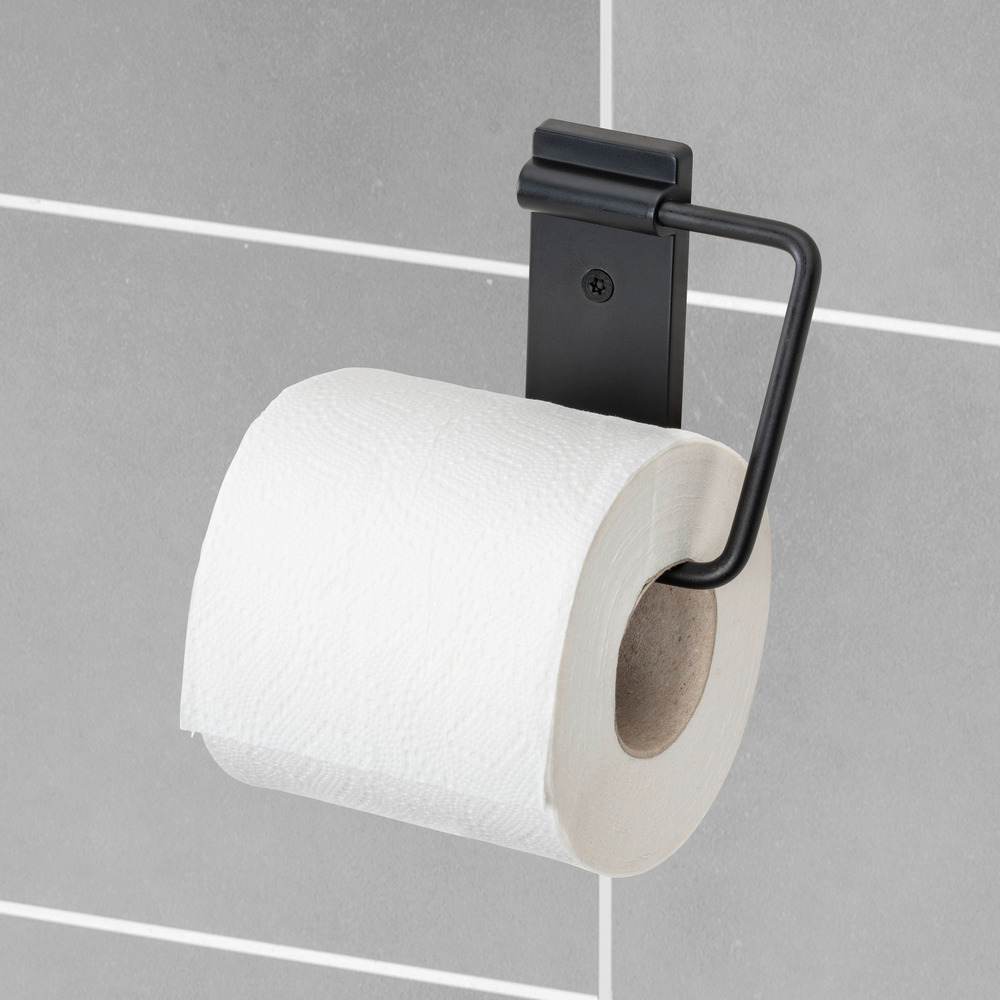 Toiletrolhouder Basic Zwart