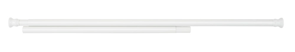Telescopische douchestang extra sterk wit 110 - 245 cm