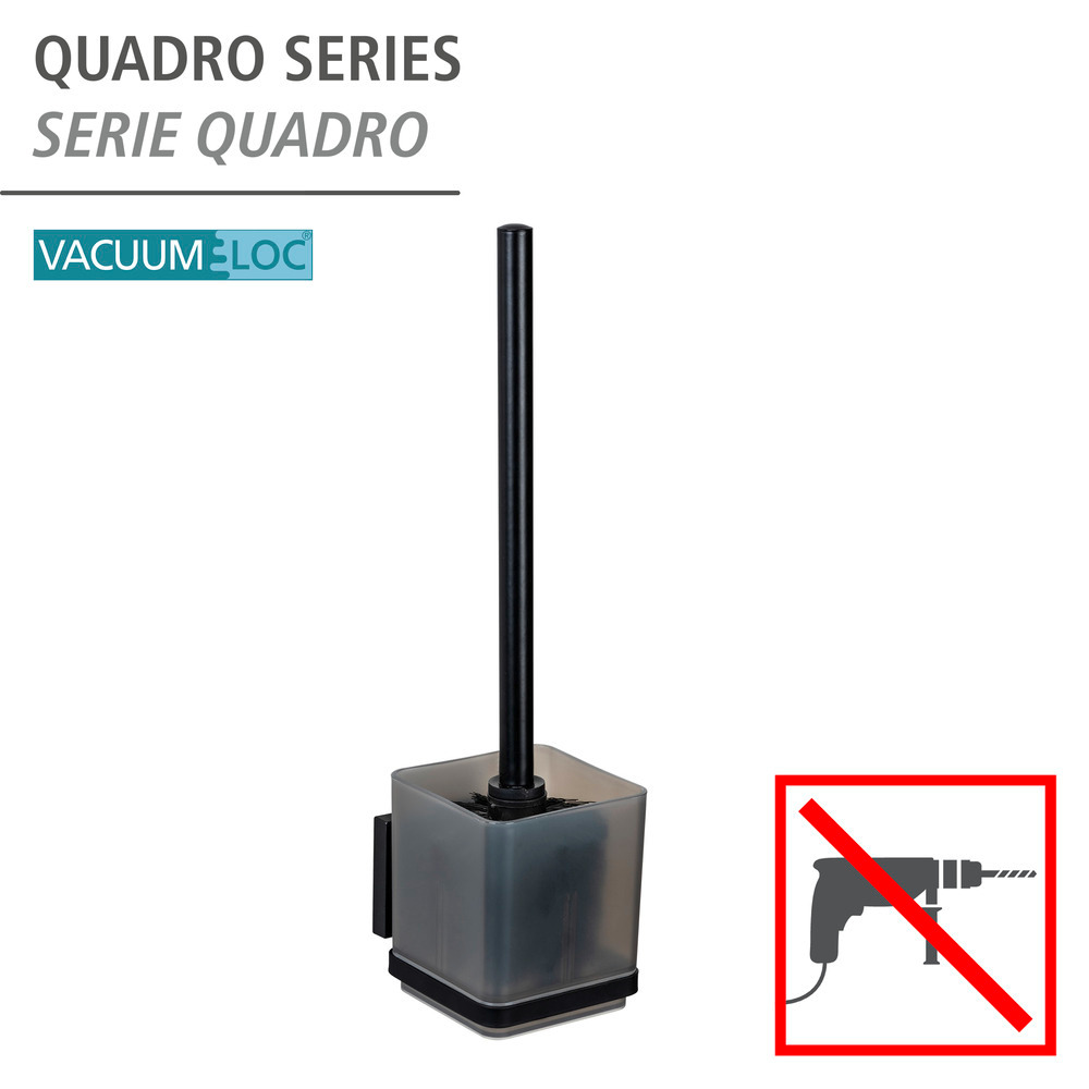 Vacuum-Loc® WC-set Quadro Zwart