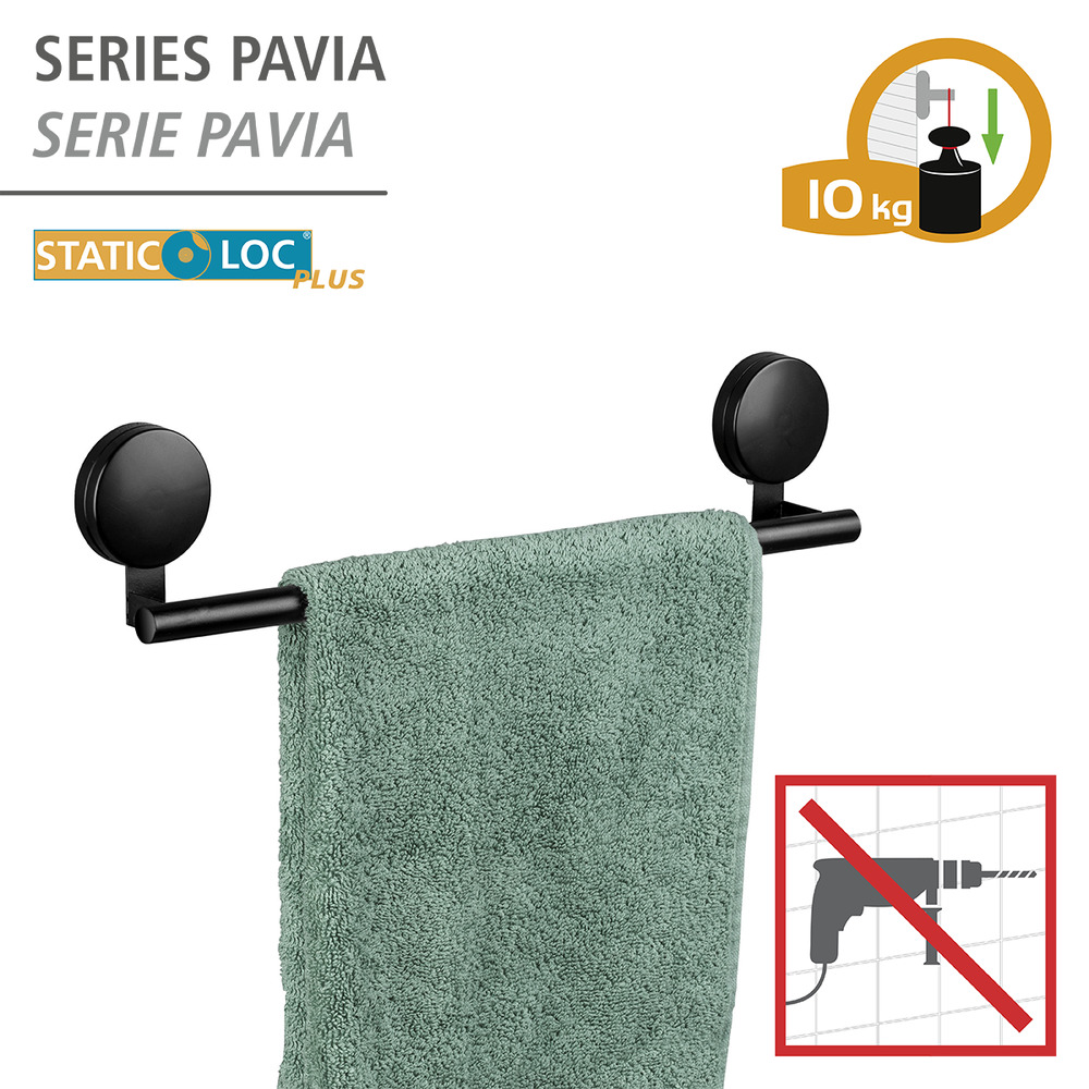 Static-Loc® Plus badlakenrek Pavia Zwart