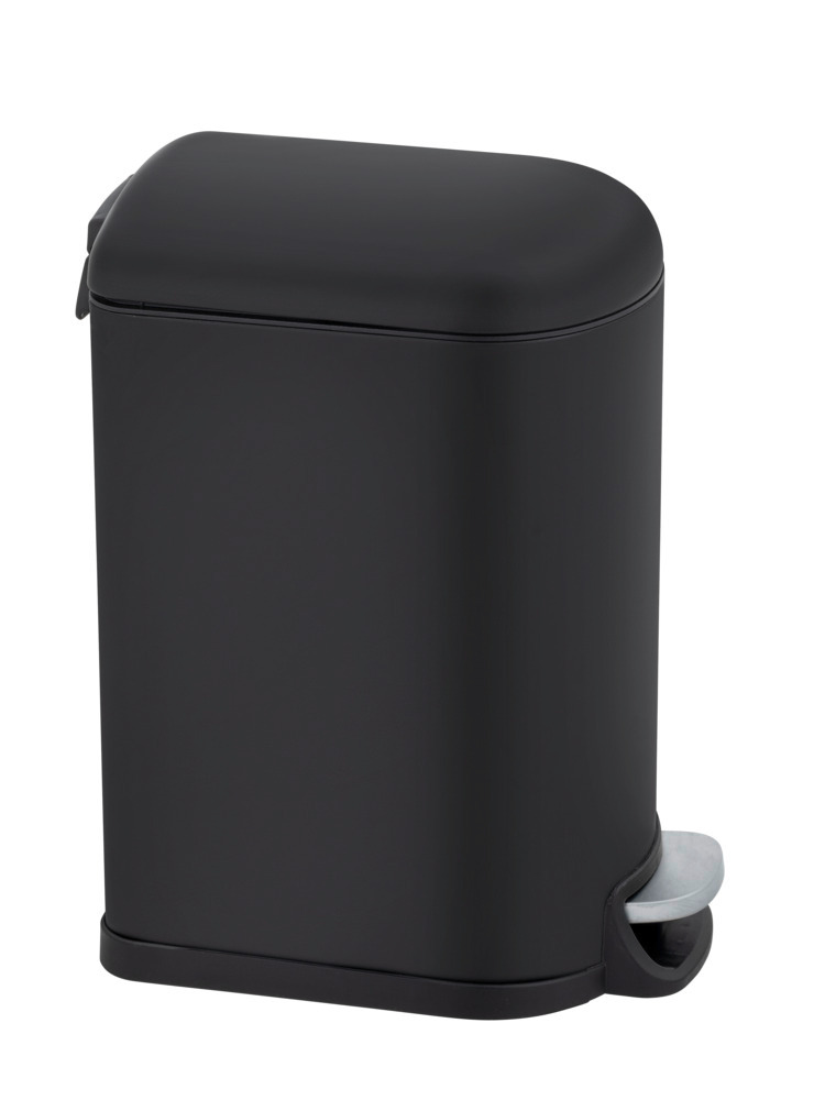 Pedaalemmer Mod. Lara, 10L, zwart, metaal, kunststof, 31x39x18 cm