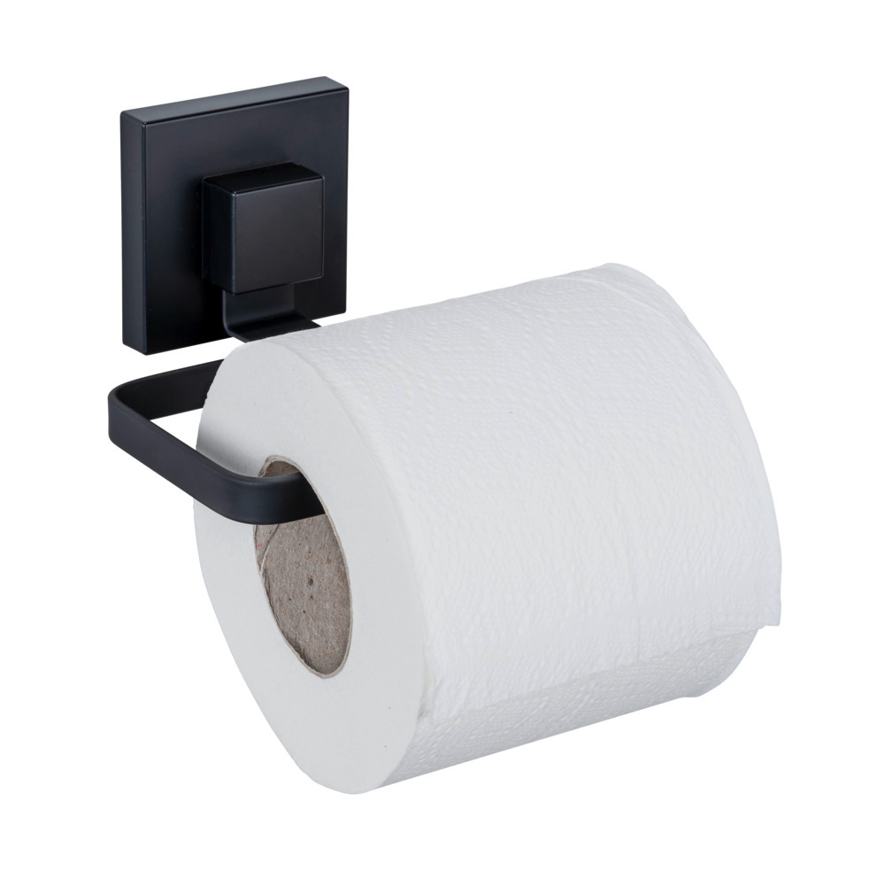 Vacuum-Loc® toiletrolhouder Quadro Zwart