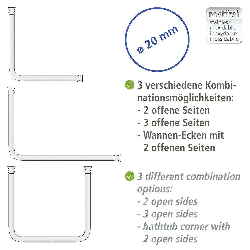 Hoekstang universeel wit