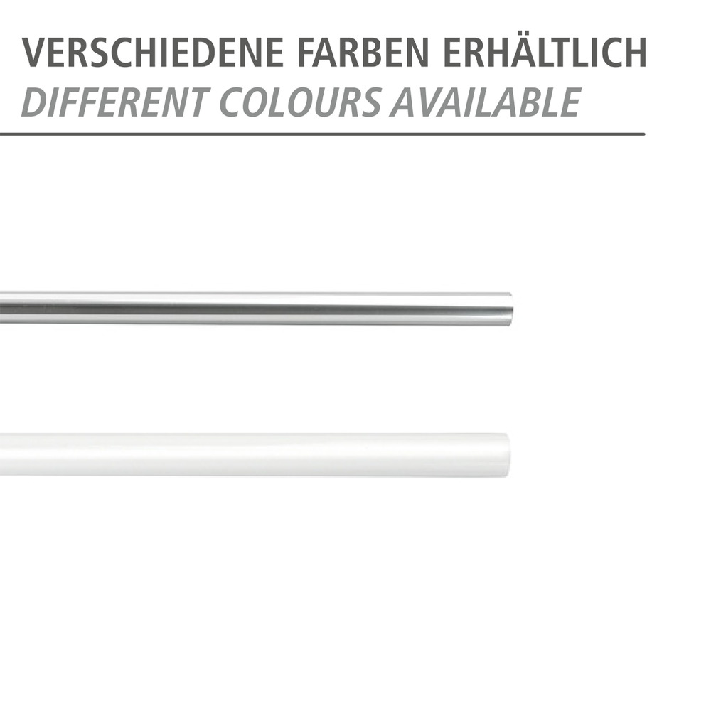 Telescopische douchestang chroom 110 - 185 cm