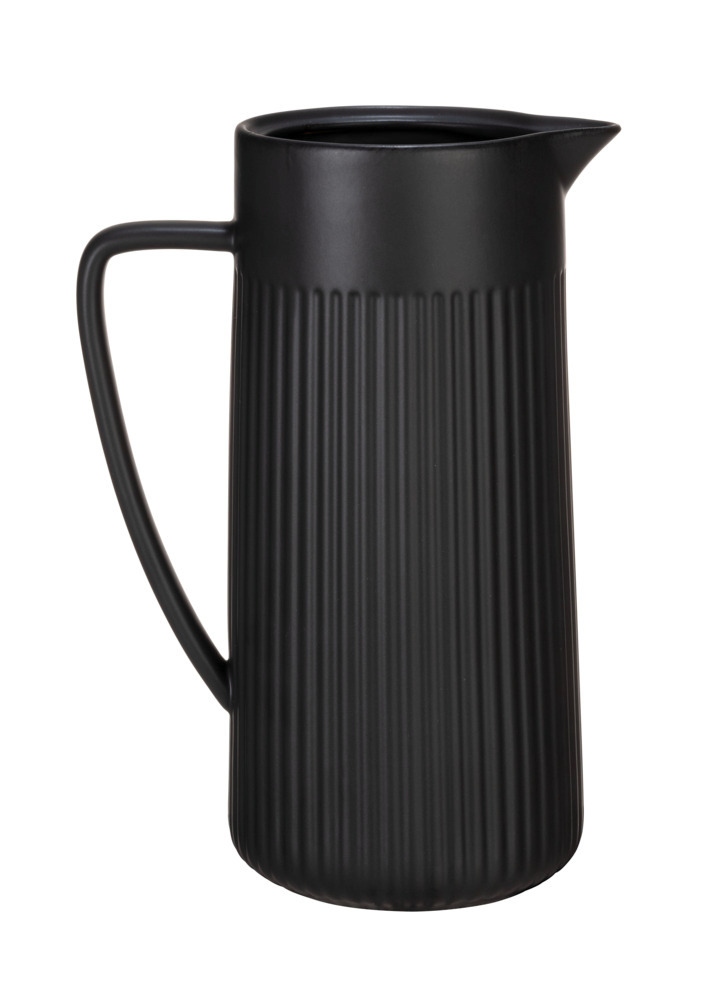 Kan Mod. Refia, zwart, keramiek, 1.25L, 22x16.5x10.5 cm