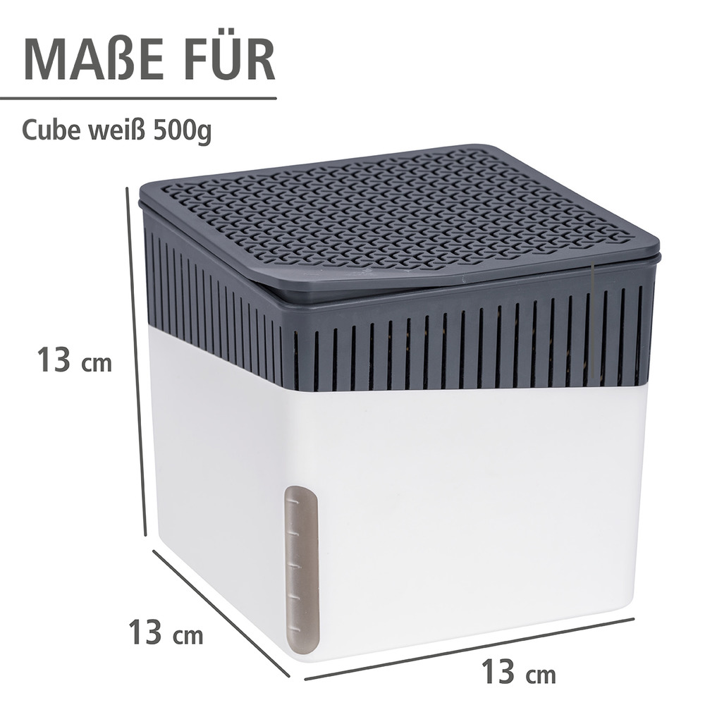 Luchtontvochtiger Cube Wit 2 x 500 g