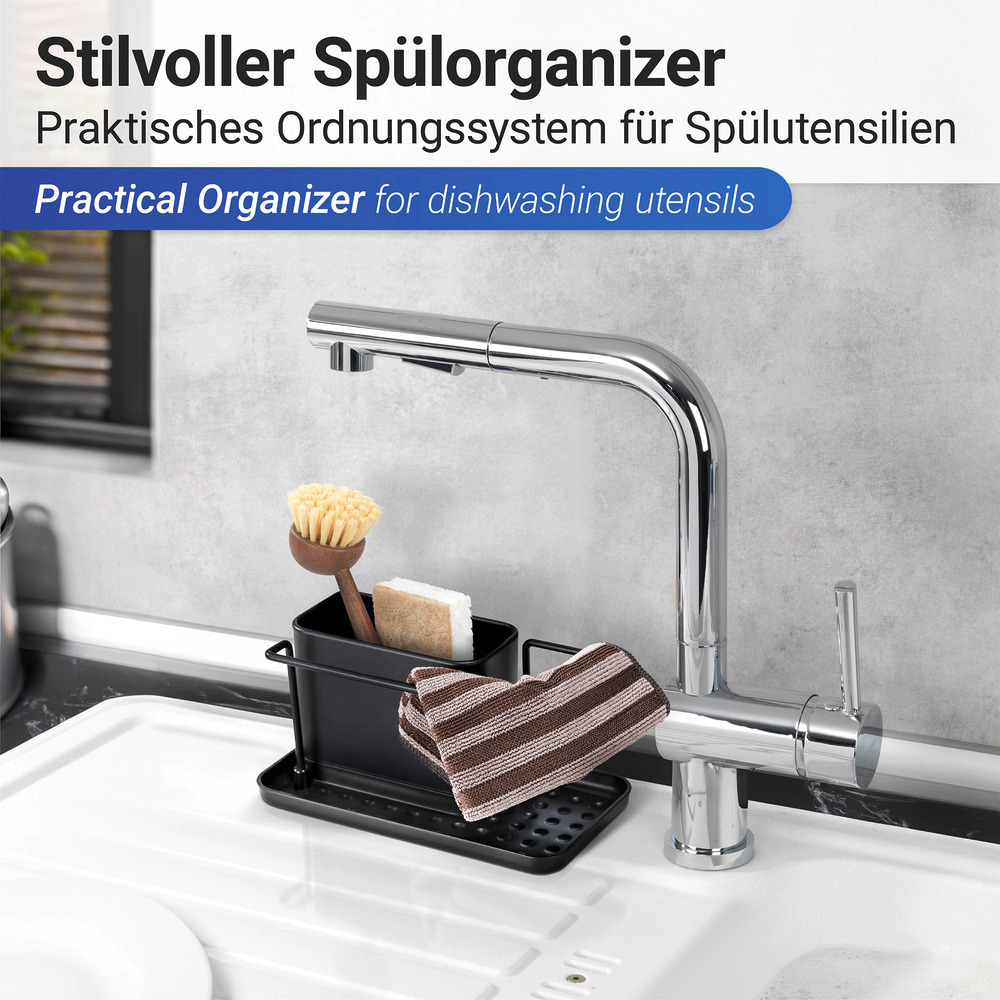 Orio vaatwasser organiser, zwart