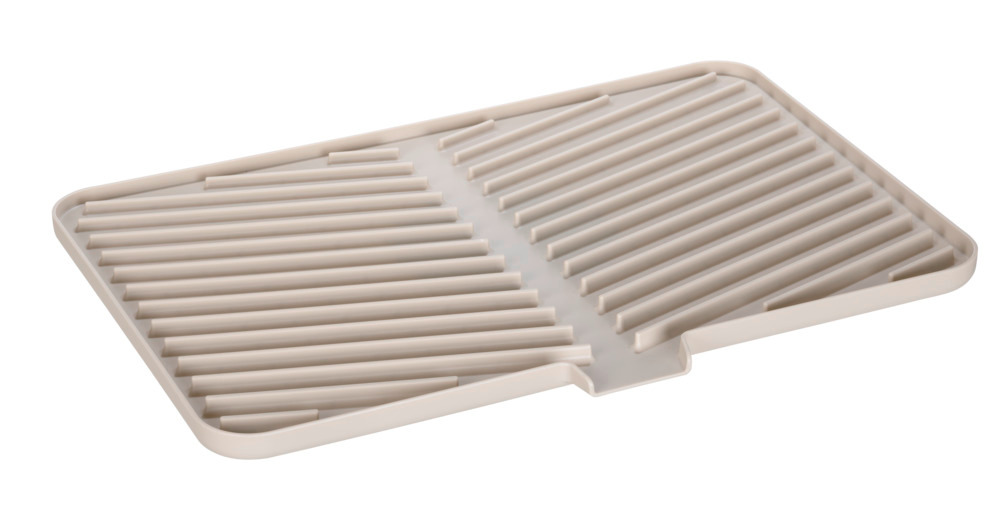 Afdruiprek Mod. Ariana, beige, kunststof, metaal, 43x8x31 cm
