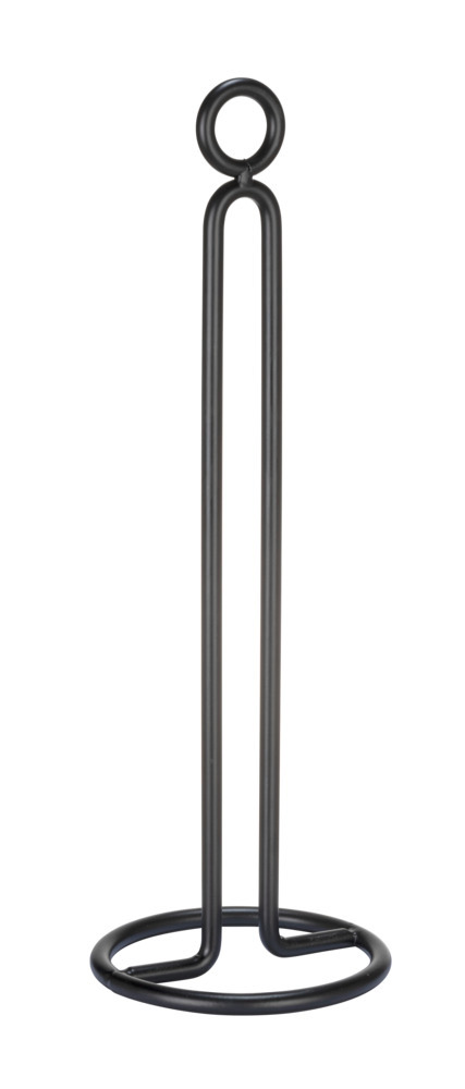 Keukenrolhouder Mod. Refia, zwart, metaal, Ø12,5x32,5 cm