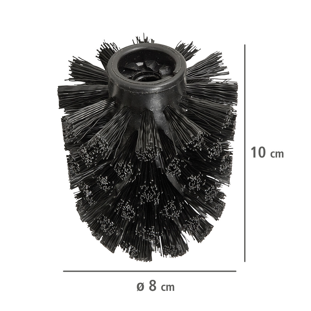 Reserveborstelkop voor toiletborstels - voor vervanging,set van 10,Ø 8 cm