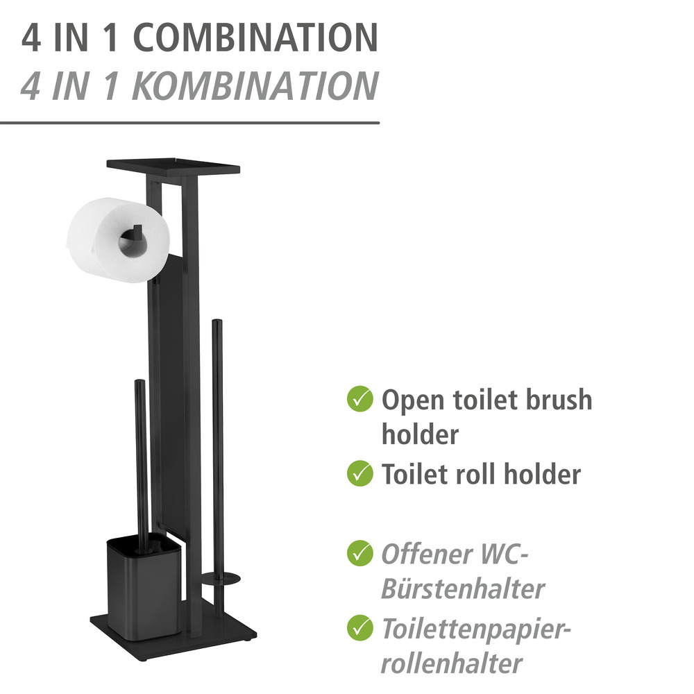 Debar staande WC met planchet Zwart