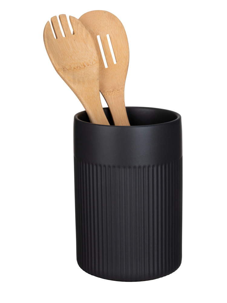 Keukengereihouder Mod. Refia, zwart, keramiek, 1.3L, Ø12x16.5 cm