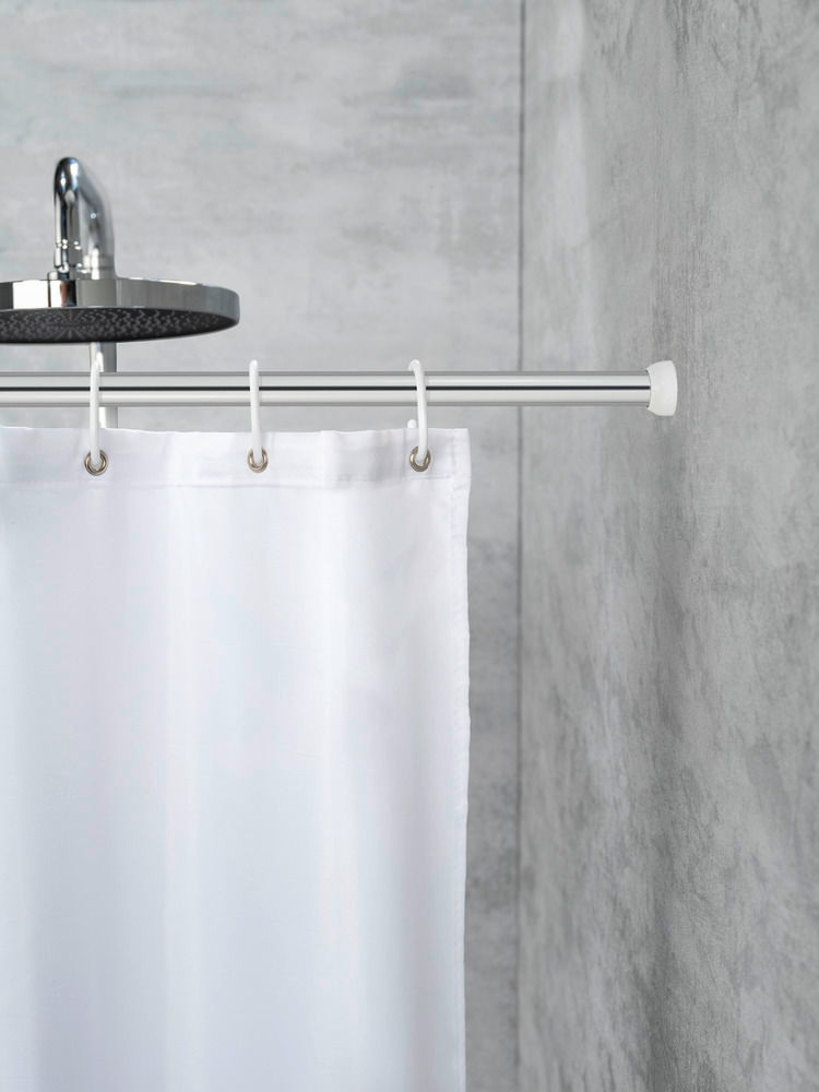 Telescopische douchestang chroom 110 - 185 cm