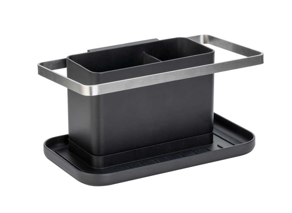 Vaatwasser organiser Mod. Stella, zwart, kunststof, rvs, 20x10x11,5 cm