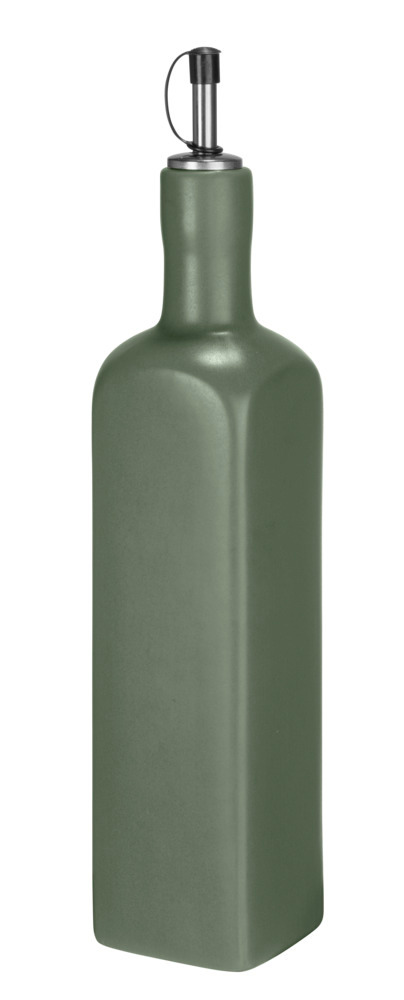 Oliedispenser Mod. Olivia, groen, keramiek, 0,6L, 6,5x30,5x6,5 cm