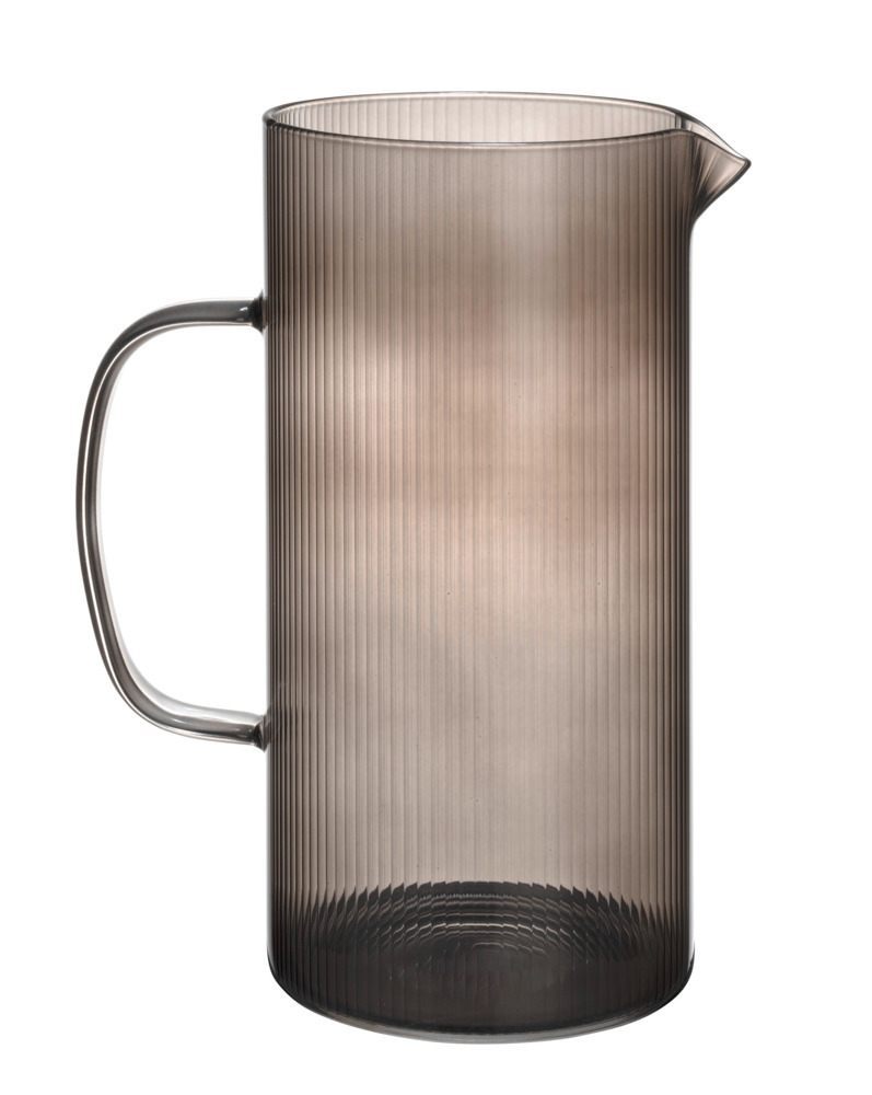 Karaf Mod. Karina 1.7L, zwart, glas, 17x22x11 cm