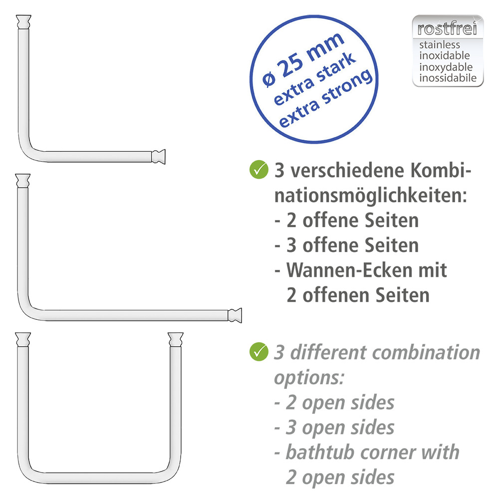 Universele extra sterke chromen hoekstang
