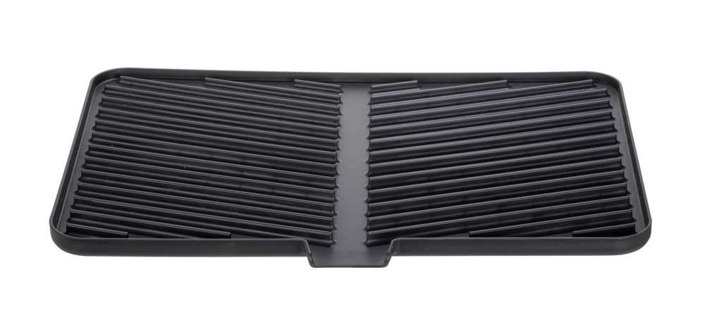 Afdruiprek Mod. Ariana, zwart, kunststof/metaal/silicone, 43x8x31 cm