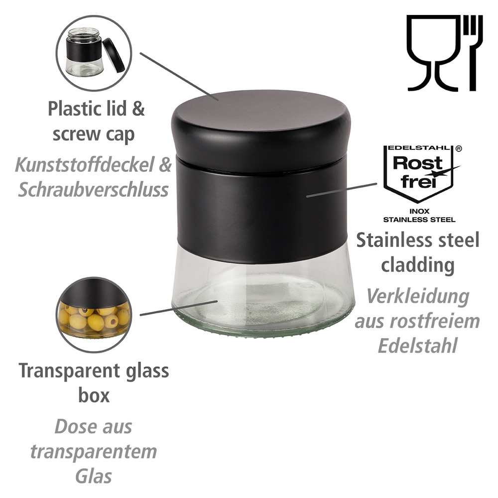 Glazen voorraadpot Boga 0, 4 liter