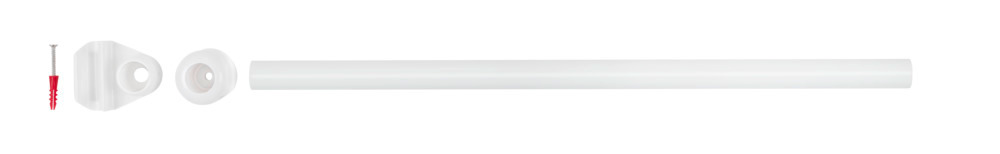 Plafondsteun voor douchestang wit 57 cm