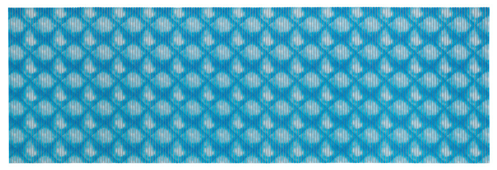 Badmat Flow Blauw, 65 x 200 cm