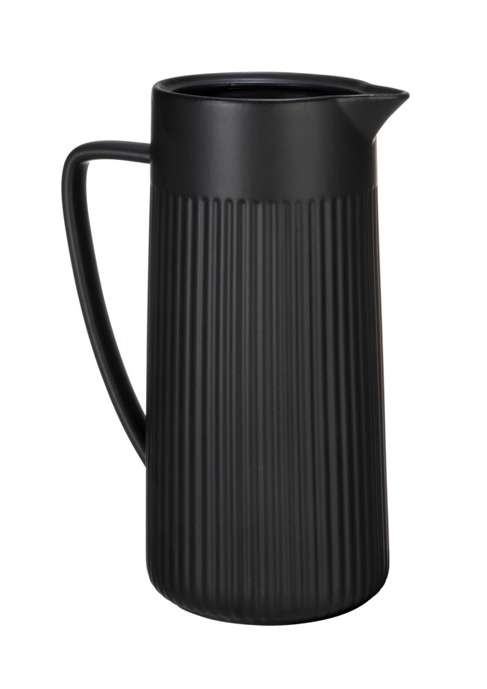 Kan Mod. Refia, zwart, keramiek, 1.25L, 22x16.5x10.5 cm