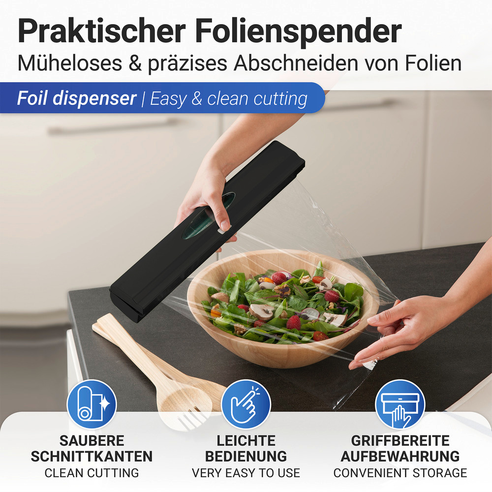 Perfect Cutter zwarte foliedispenser