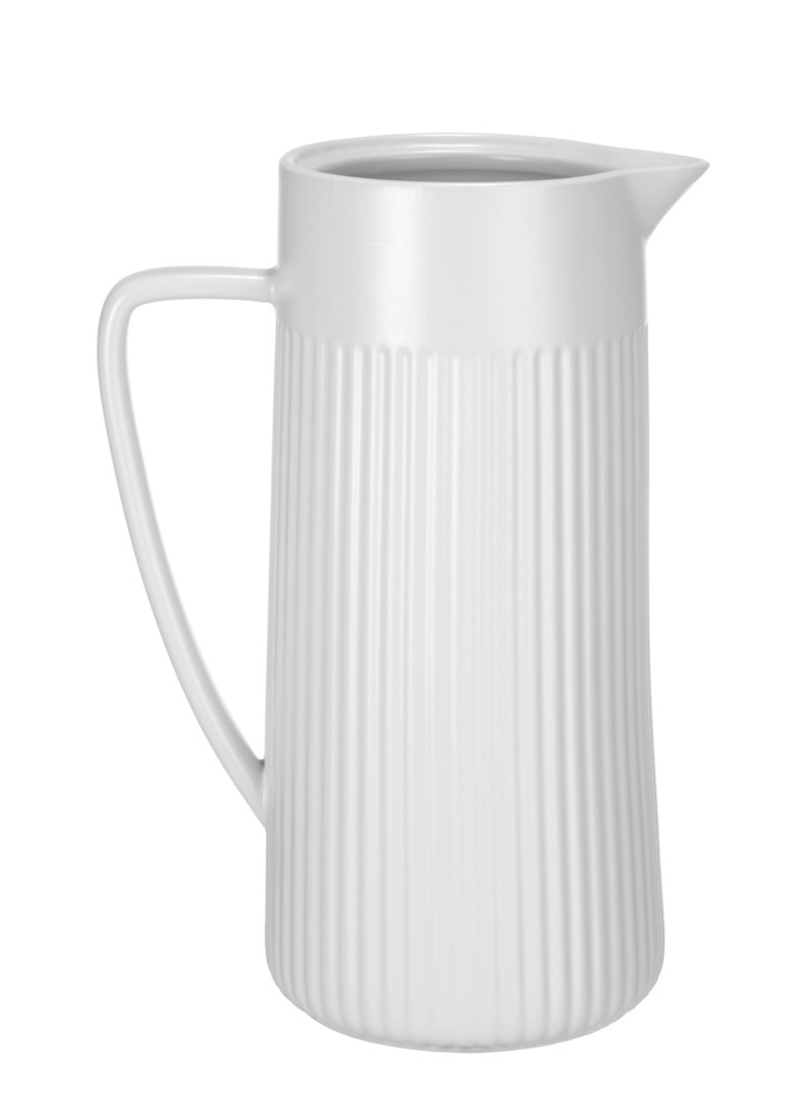 Olie & azijn dispenser Mod. Refia, wit, keramiek, 1.25L, 16.5x22x10.5 cm